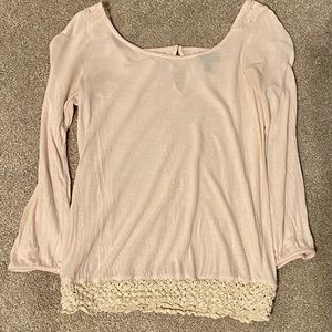 Pale Pink American Eagle Tunic Top